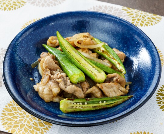 オクラと豚肉の
オイスターソース炒め