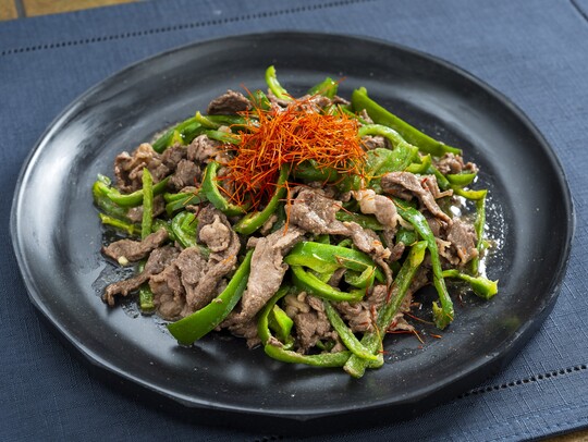 牛肉とピーマンの味噌炒め